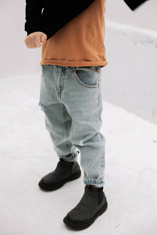 Blaze Kids Wear Heritage Denim Jeans || Light Wash