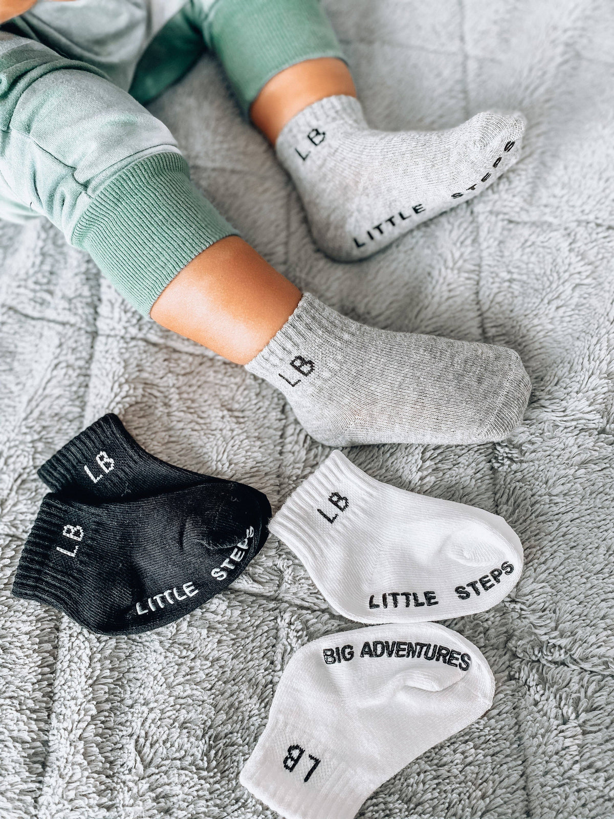 Little Bipsy Sock 3-Pack || Grey