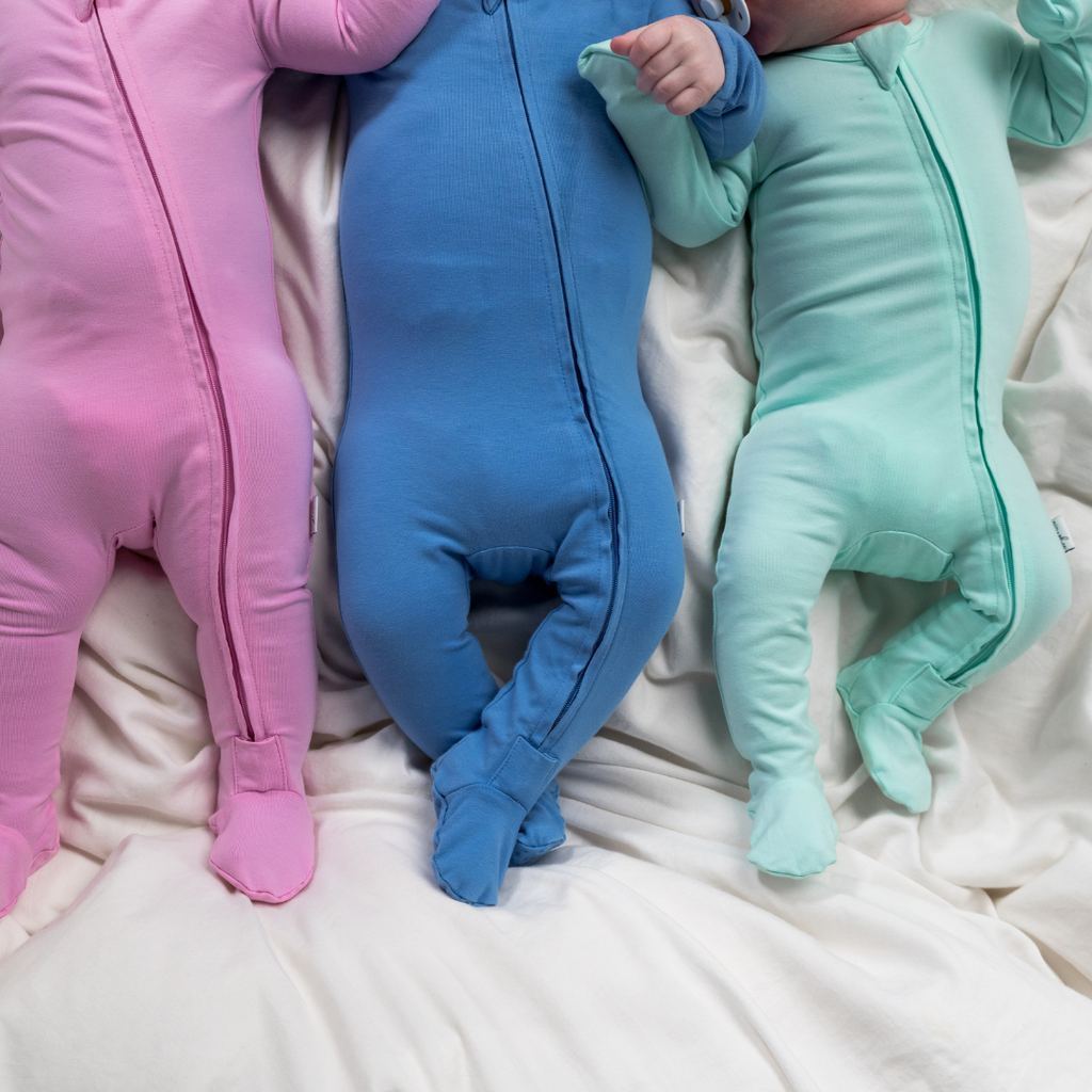Pip + Phee Cotton Footed Sleepers || Fruit Punch