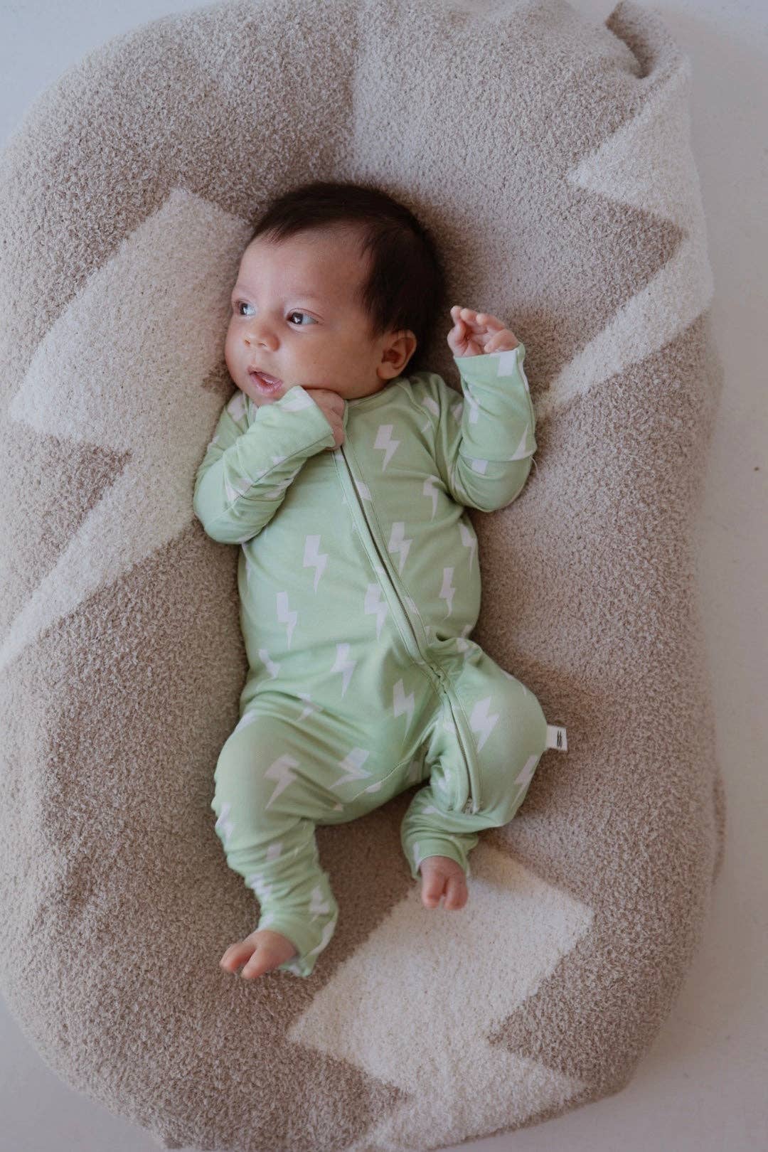 Forever French Baby Bamboo Zip Pajamas  || Flash