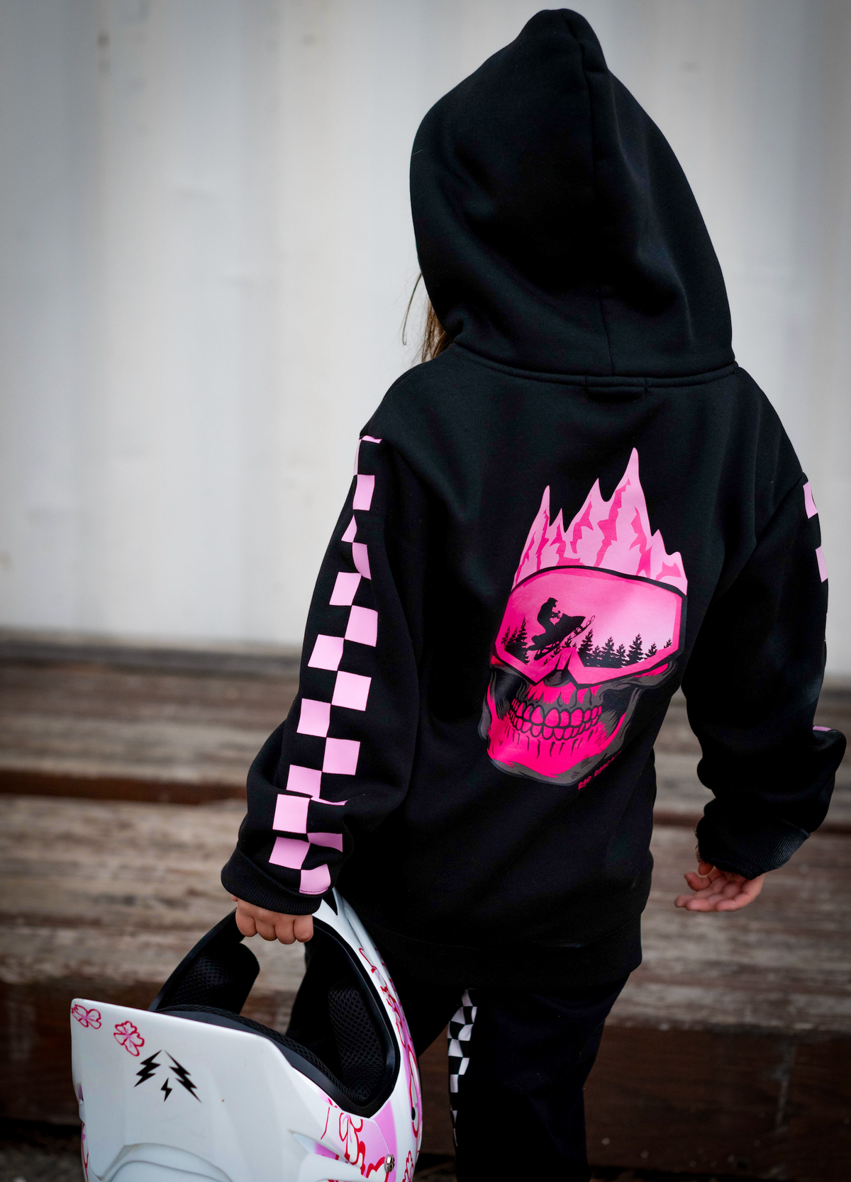 Rad Rascal Hoodie || Pink Skull Mountain
