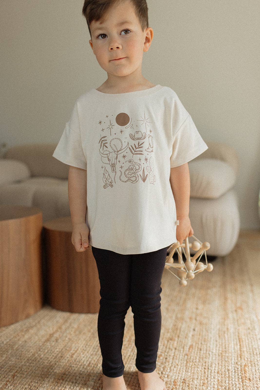 Jax & Lennon Kids Ribbed Leggings || Onyx