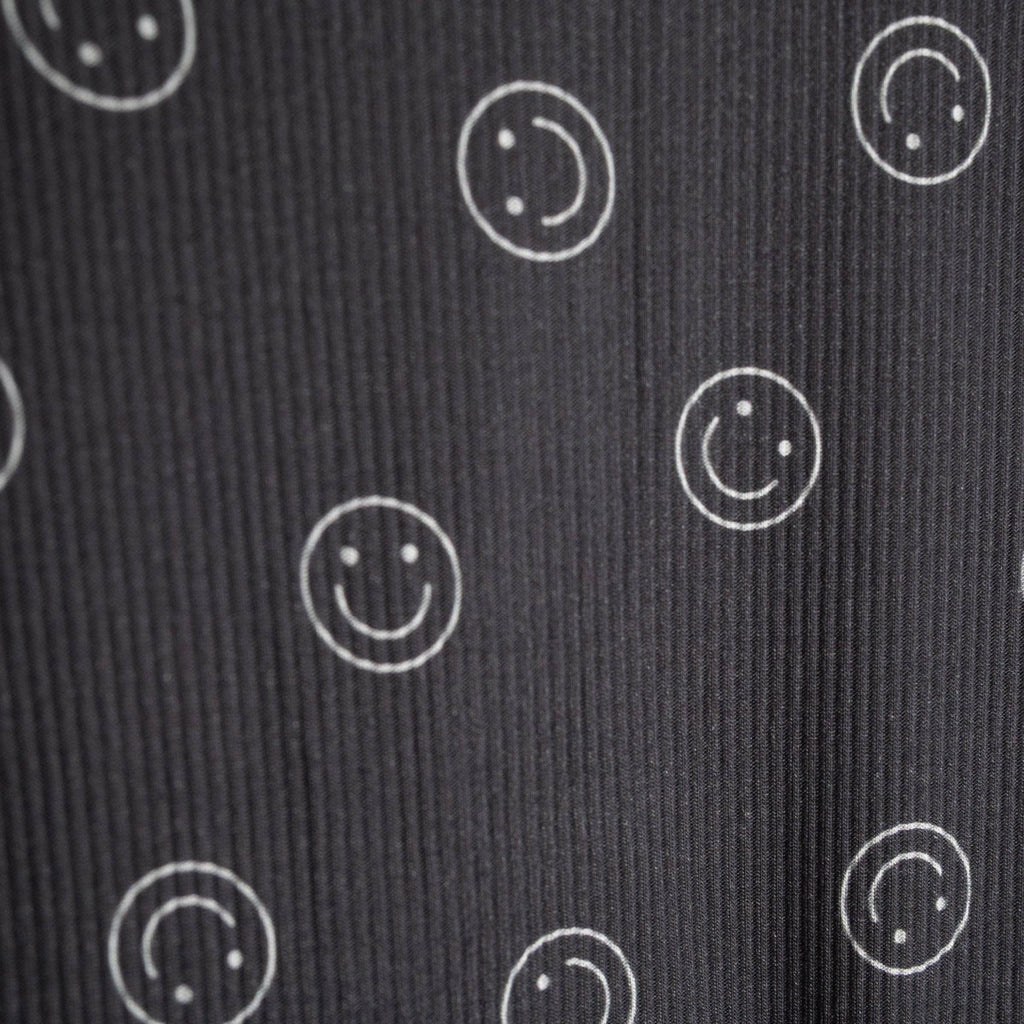 Forever French Baby Bamboo Zip Pajamas || Smiley Ribbed