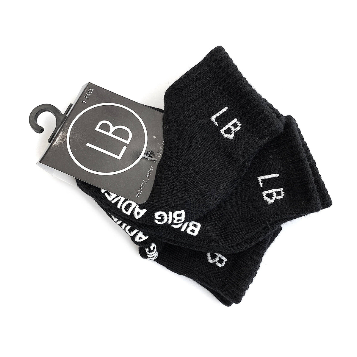 Little Bipsy Sock 3-Pack || Black
