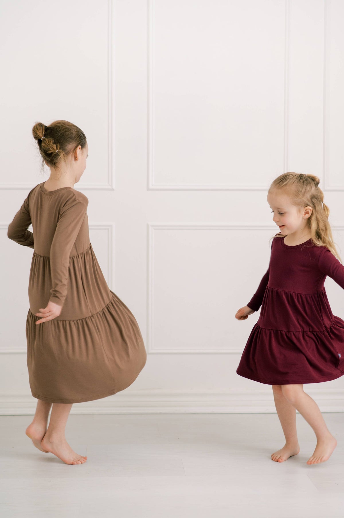 Little Lot Co Annie Tiered Dress || Coca Mocha