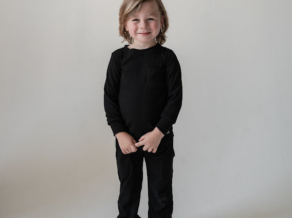 Swizz Ribbed Everyday Set || Black