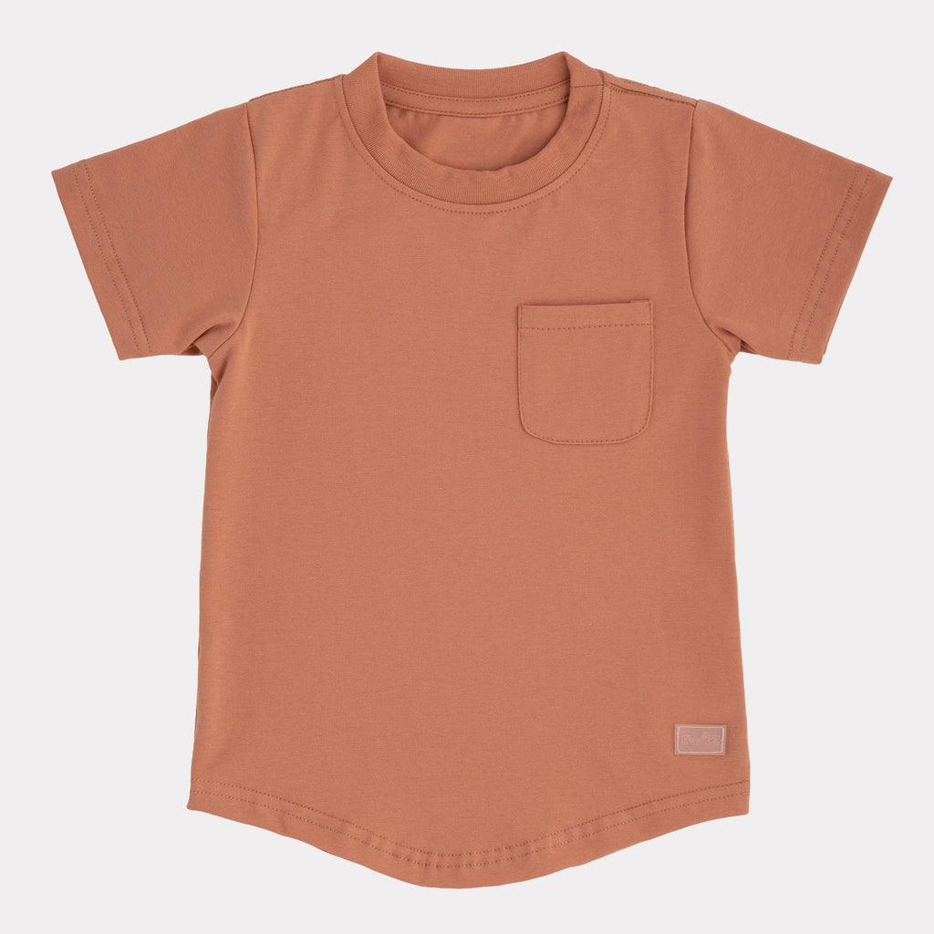 Swizz Lightweight Pocket T-Shirt || Terracotta