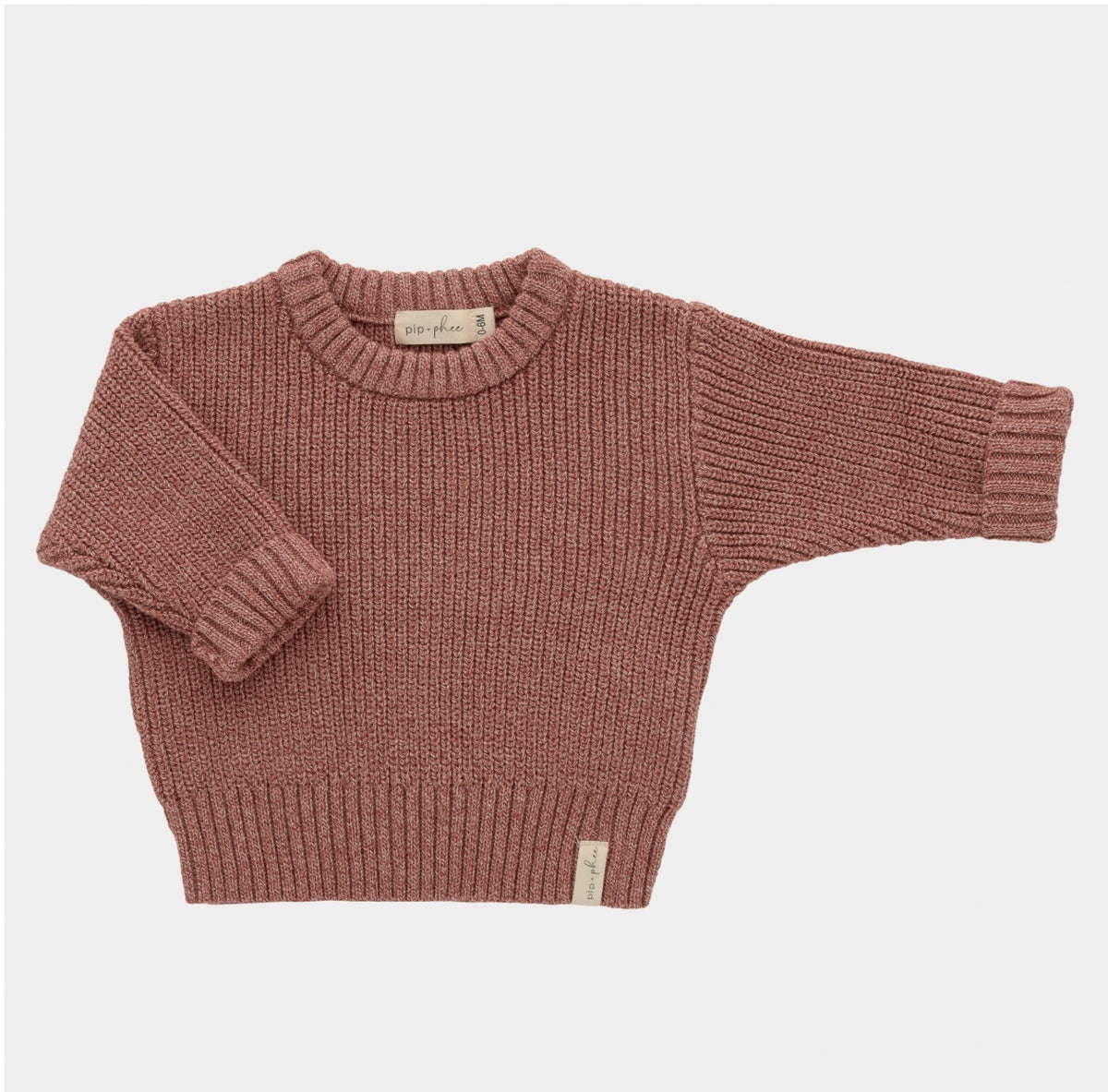 Pip and Phee Organic Cotton Knit || Brick