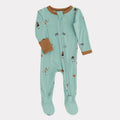 Pip and Phee Bamboo Footed Sleeper ||Blue Raz