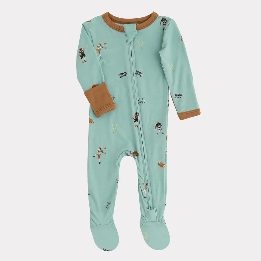 Pip and Phee Bamboo Footed Sleeper ||Blue Raz