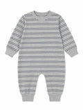 PRE ORDER Roobear Stripped Long Sleeve Romper ll Grey Stripes