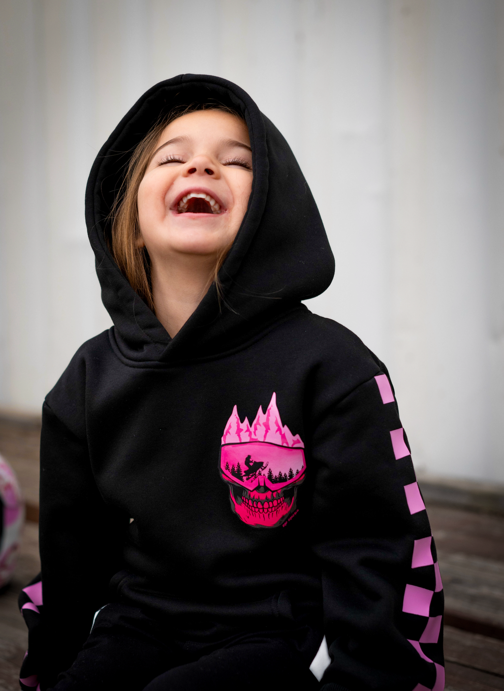 Rad Rascal Hoodie || Pink Skull Mountain