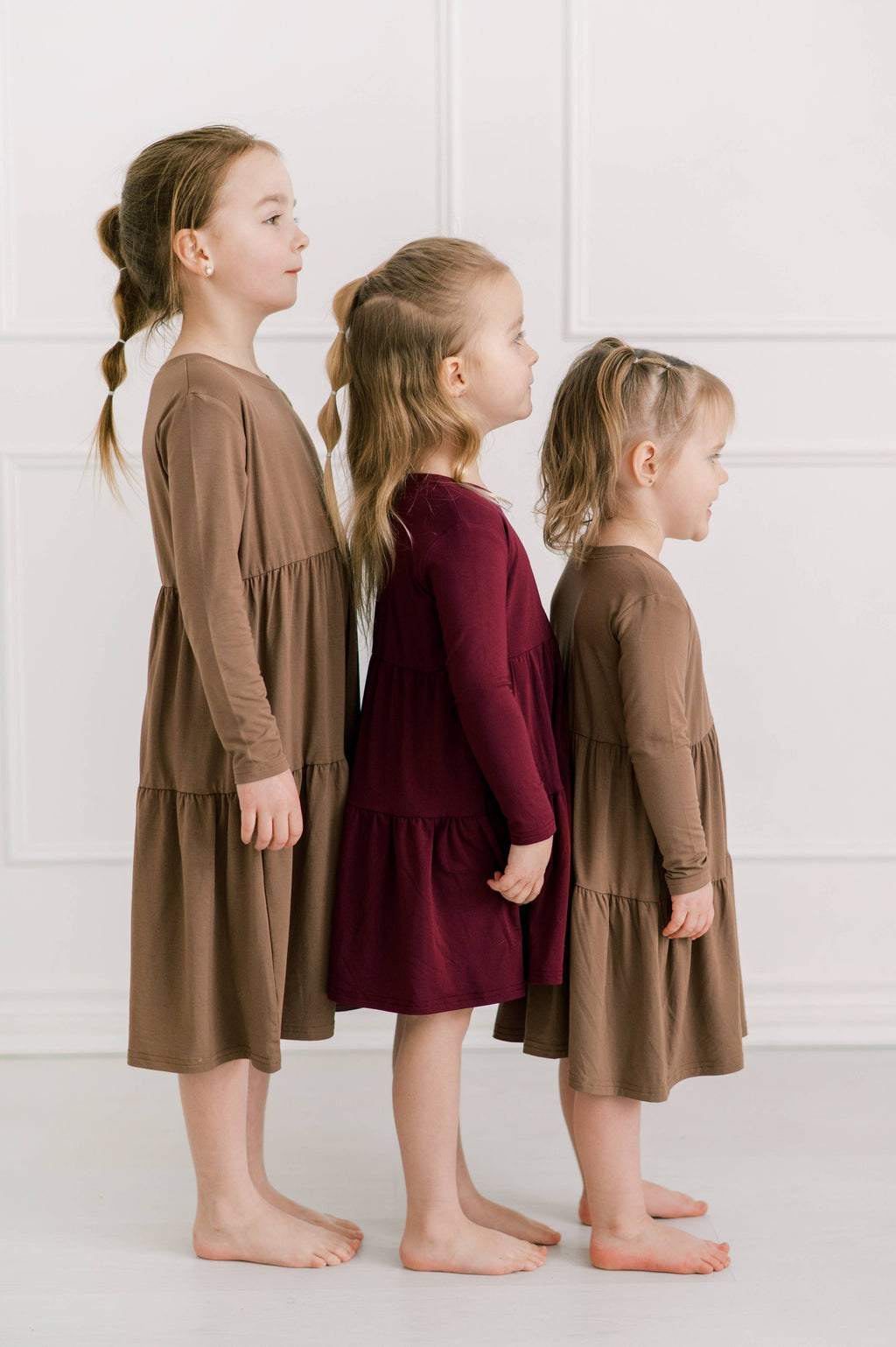 Little Lot Co Annie Tiered Dress || Coca Mocha