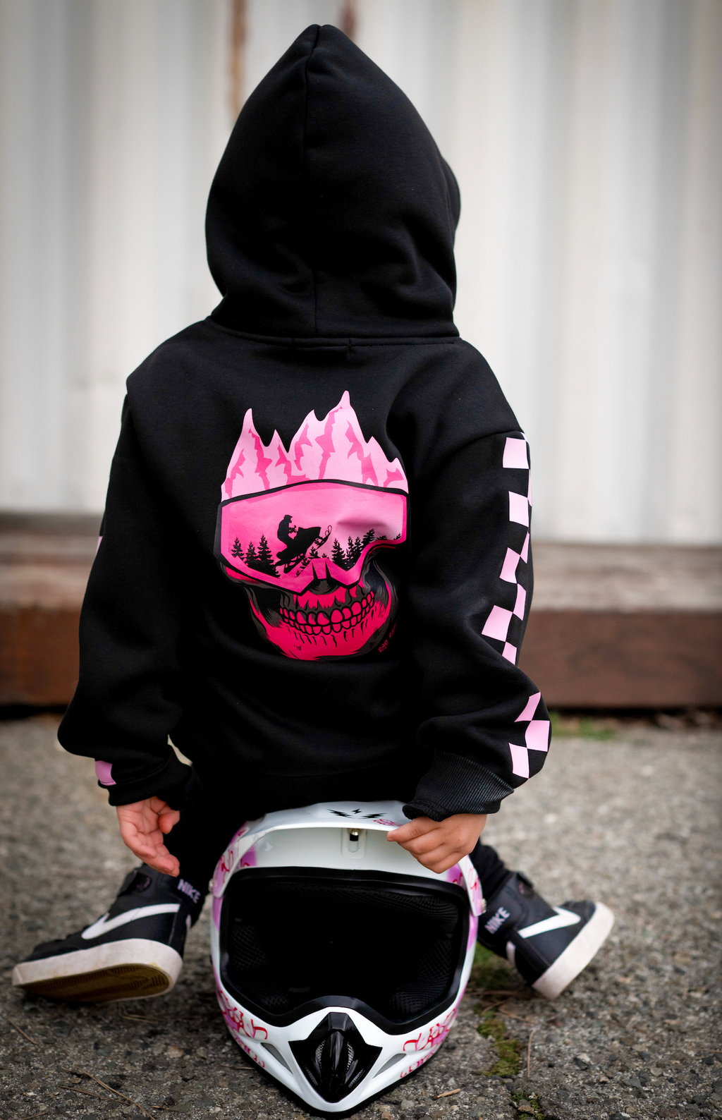 Rad Rascal Hoodie || Pink Skull Mountain