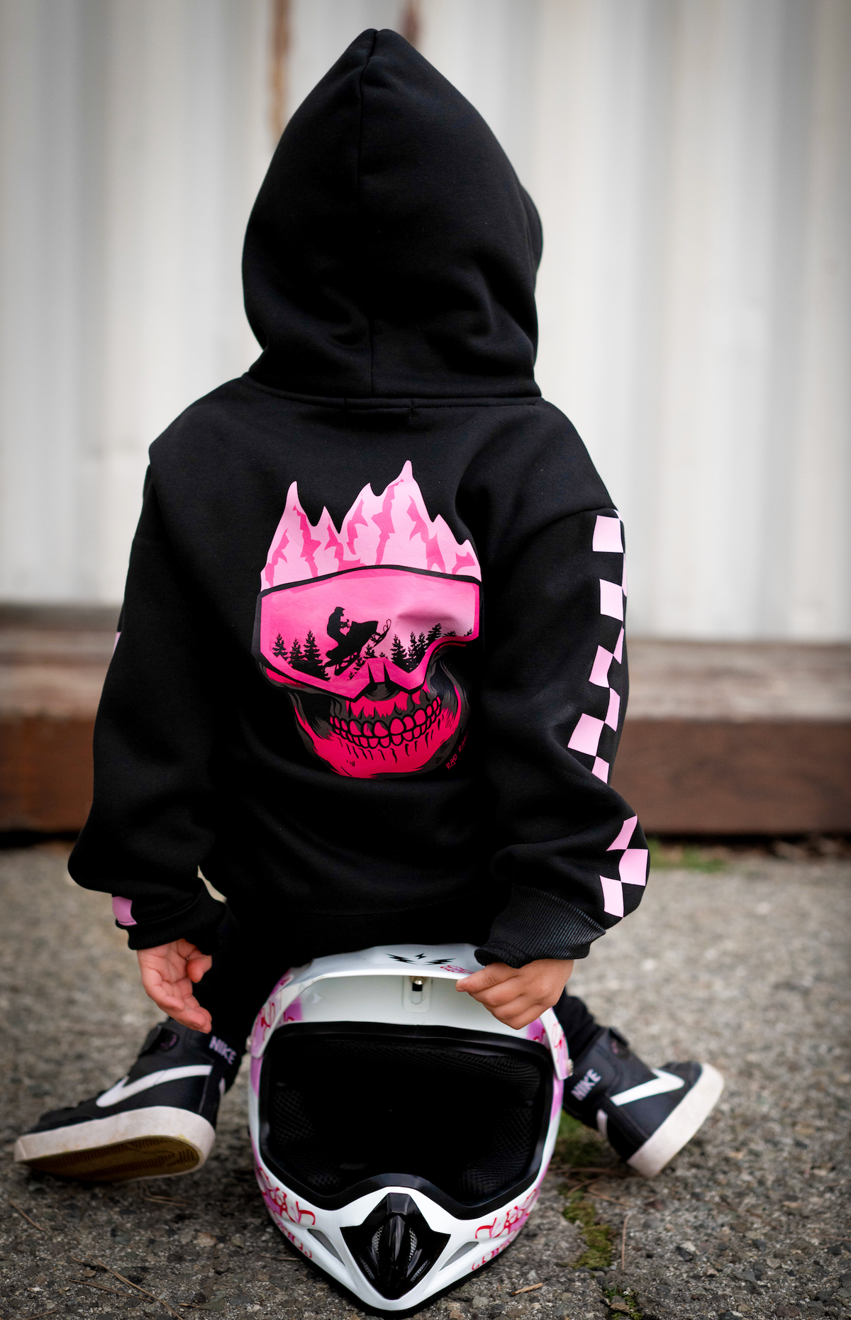 Rad Rascal Hoodie || Pink Skull Mountain