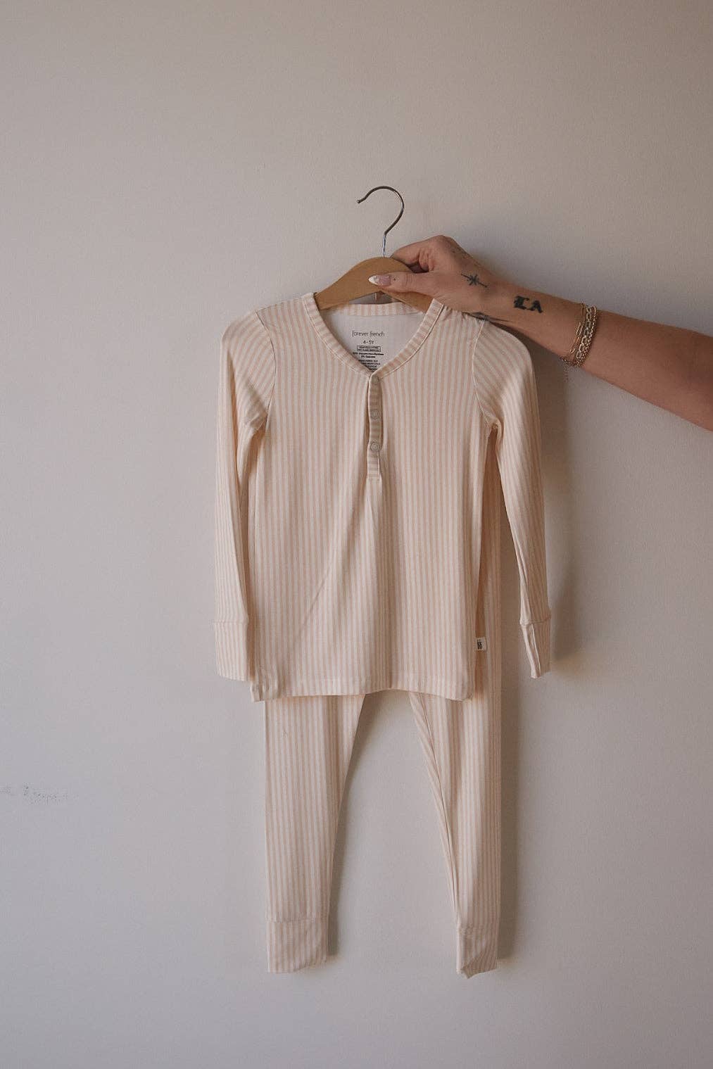 Forever French Baby Two Piece Bamboo Set || Sadie Stripe